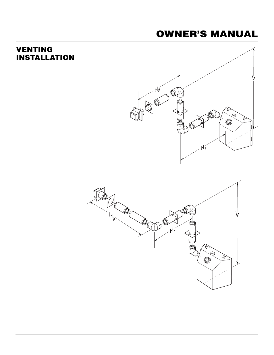 Owner’s manual, Venting installation, Continued | Desa CDV37N/P User Manual | Page 11 / 36