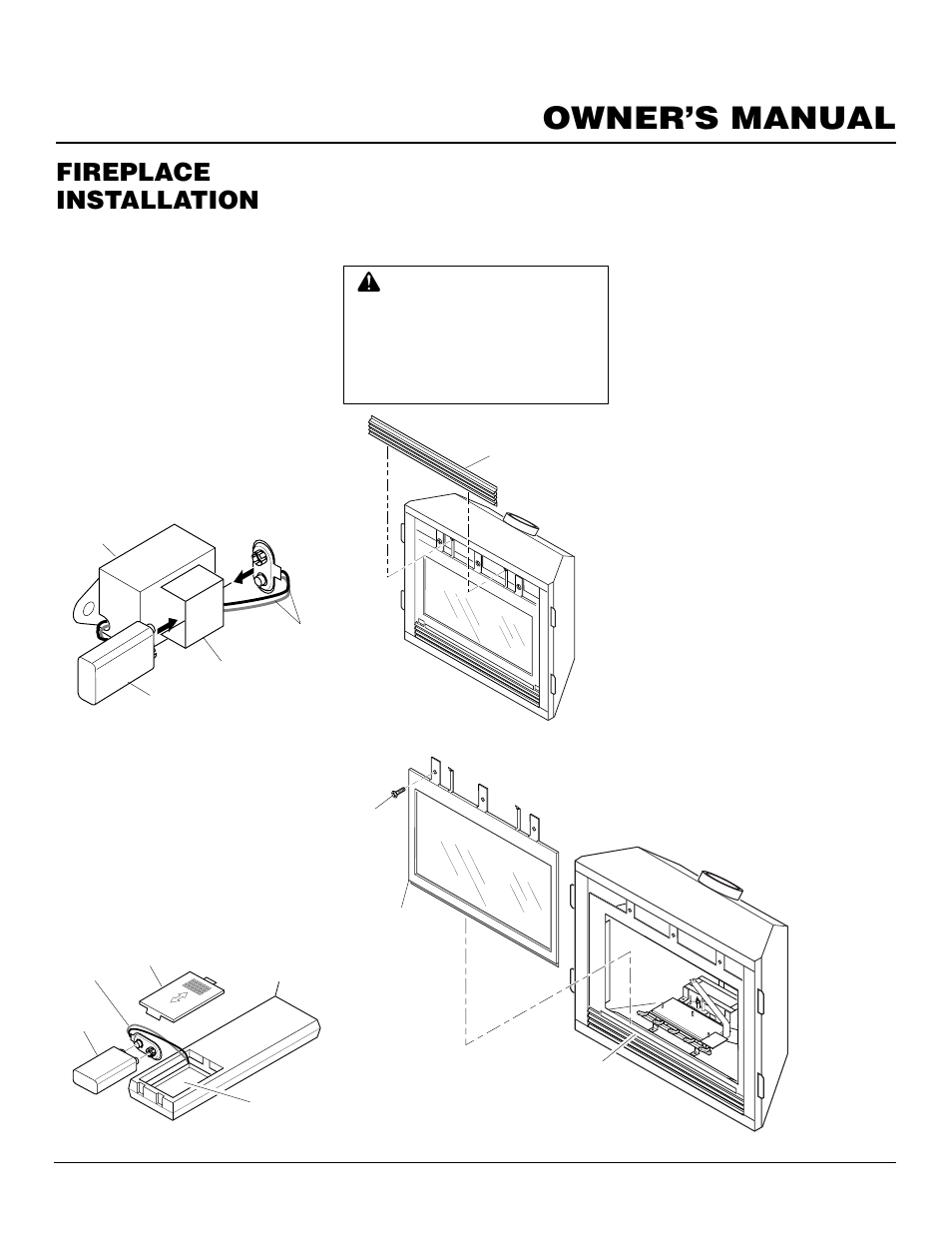 Owner’s manual, Fireplace installation, Continued | Desa CDV37N/P User Manual | Page 21 / 36