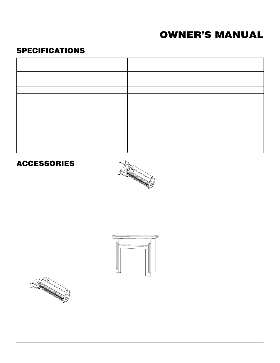 Owner’s manual, Specifications, Accessories | Desa CDV37N/P User Manual | Page 31 / 36