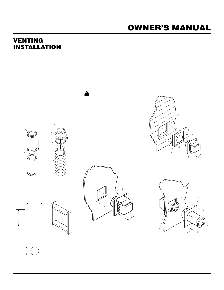 Owner’s manual, Venting installation, Continued | Desa CDV37N/P User Manual | Page 9 / 36