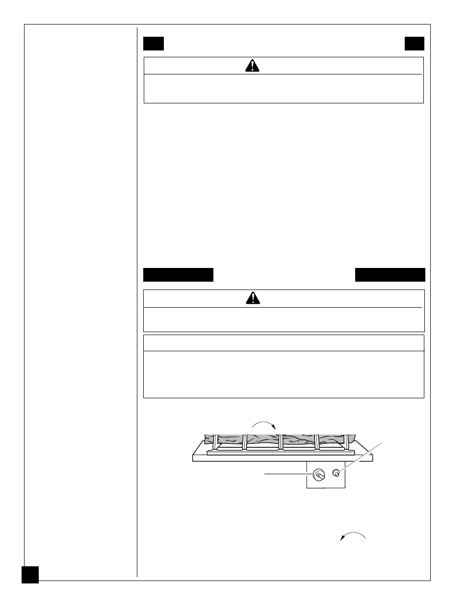 Operating fireplace, Warning, Notice | Lighting instructions, For your safety read before lighting, Manually-controlled models | Desa FPVF33PR User Manual | Page 24 / 44