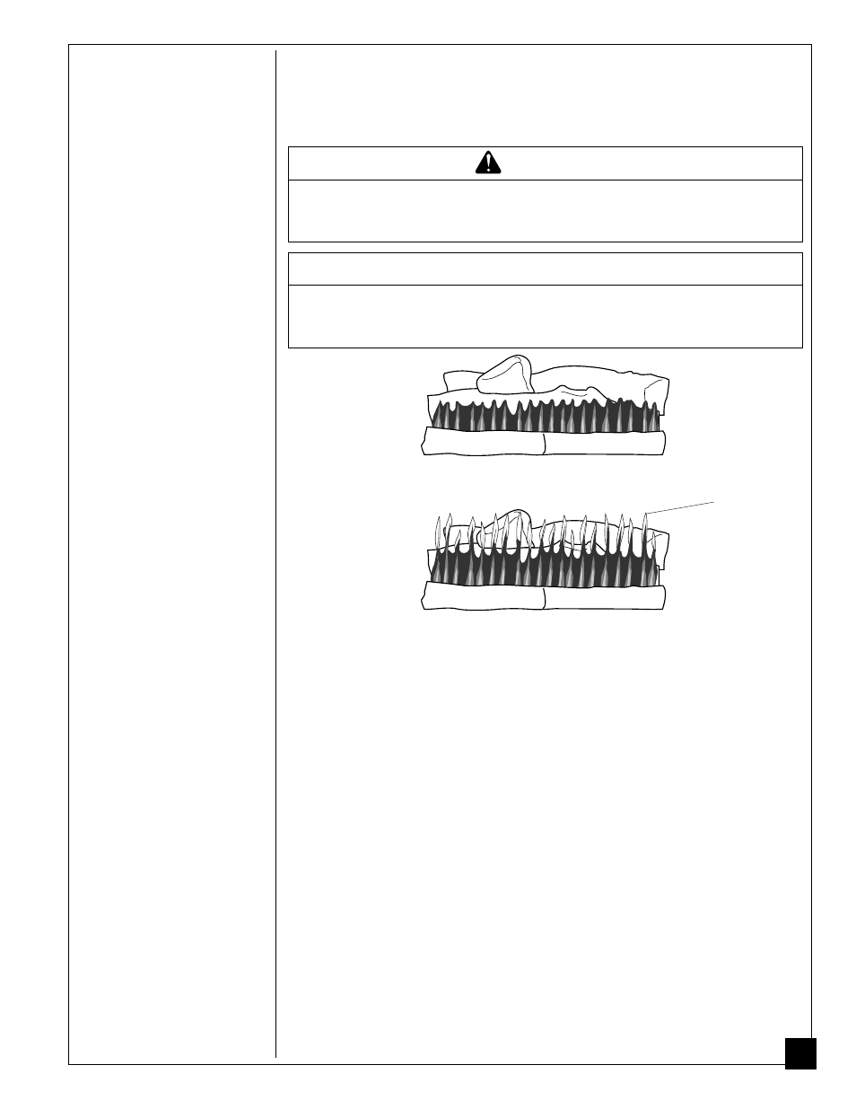 Inspecting burners, Warning, Notice | Desa FPVF33PR User Manual | Page 27 / 44