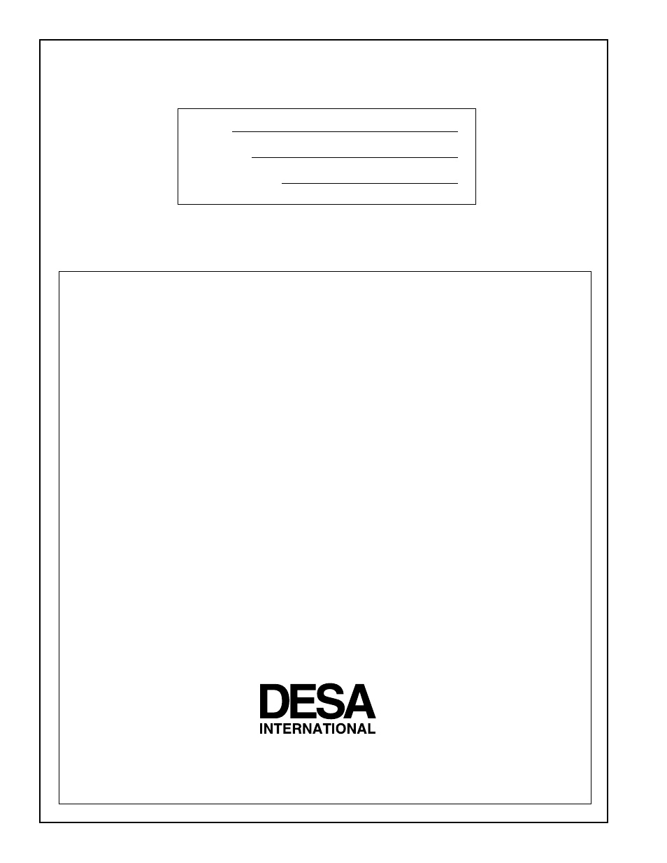 Warranty information | Desa FPVF33PR User Manual | Page 44 / 44