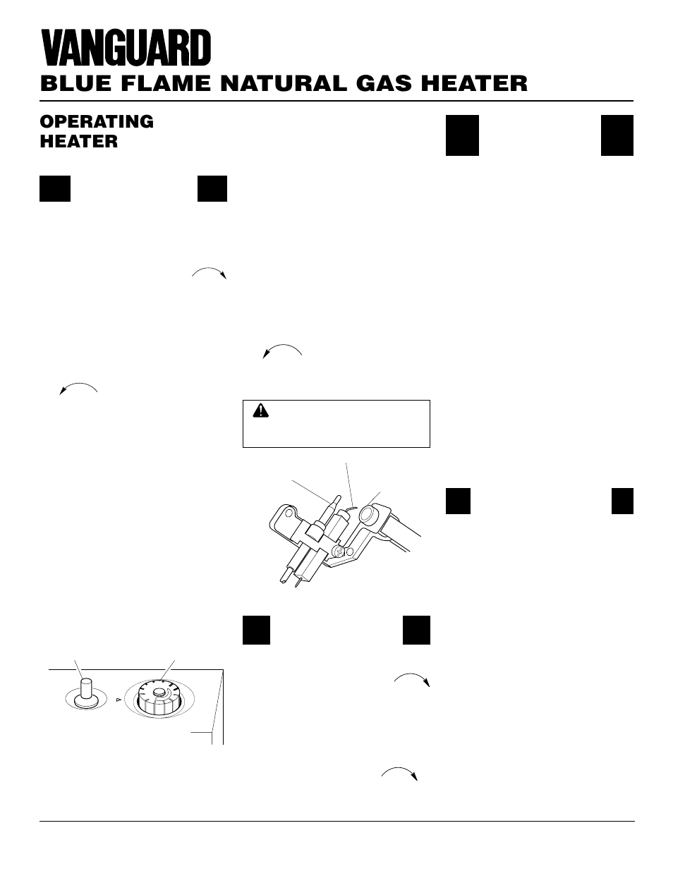 Blue flame natural gas heater, Operating heater, Continued | Desa VN2000BTD User Manual | Page 12 / 20