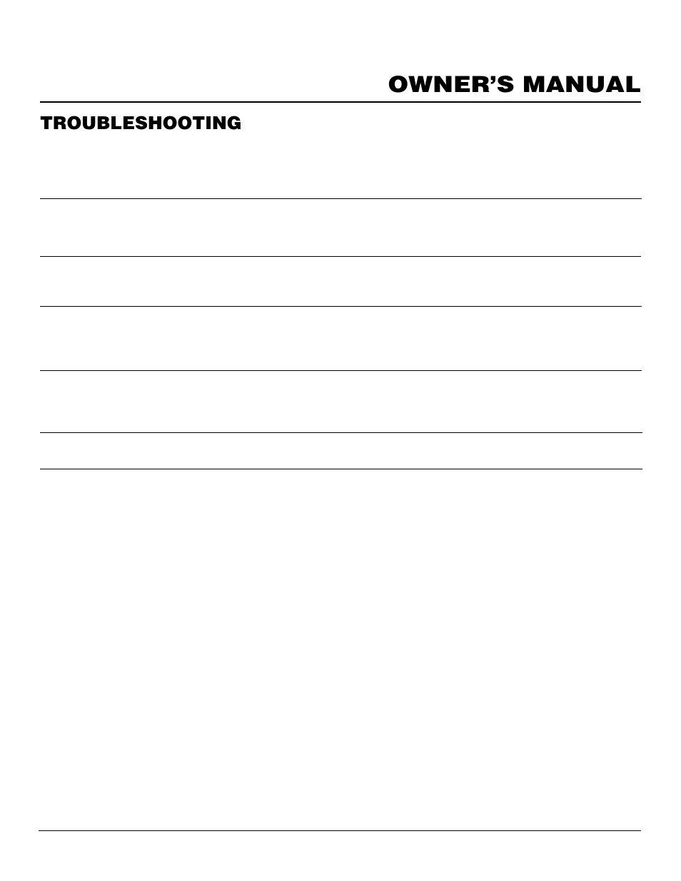 Owner’s manual, Troubleshooting, Continued | Desa VN2000BTD User Manual | Page 15 / 20