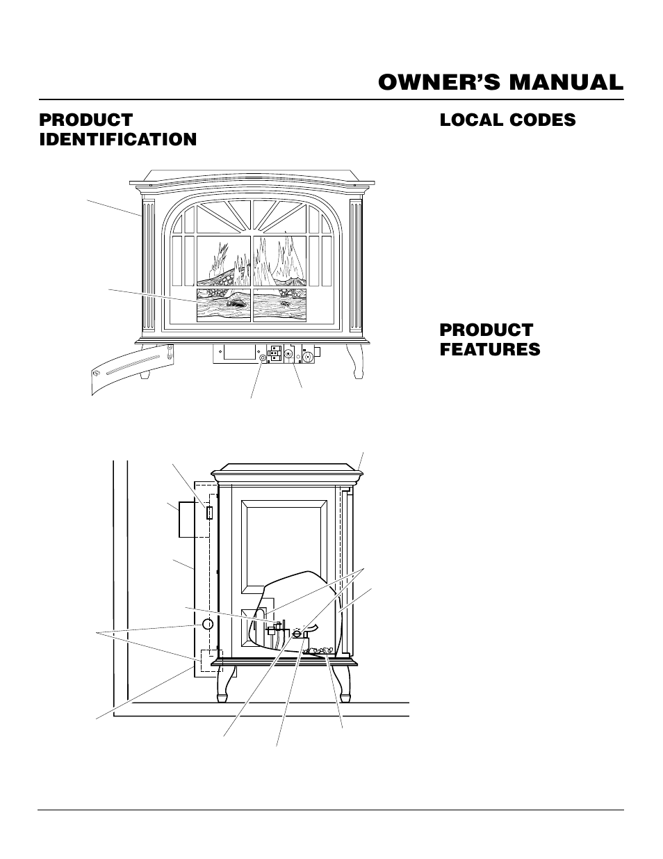 Owner’s manual, Product identification, Local codes product features | Desa MSRBVN User Manual | Page 3 / 32