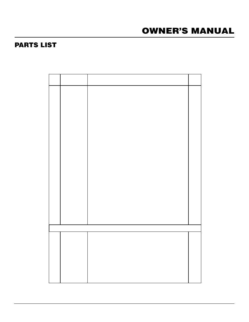 Owner’s manual, Parts list, Sun valley stove mc(*) series | Desa MSRBVN User Manual | Page 31 / 32