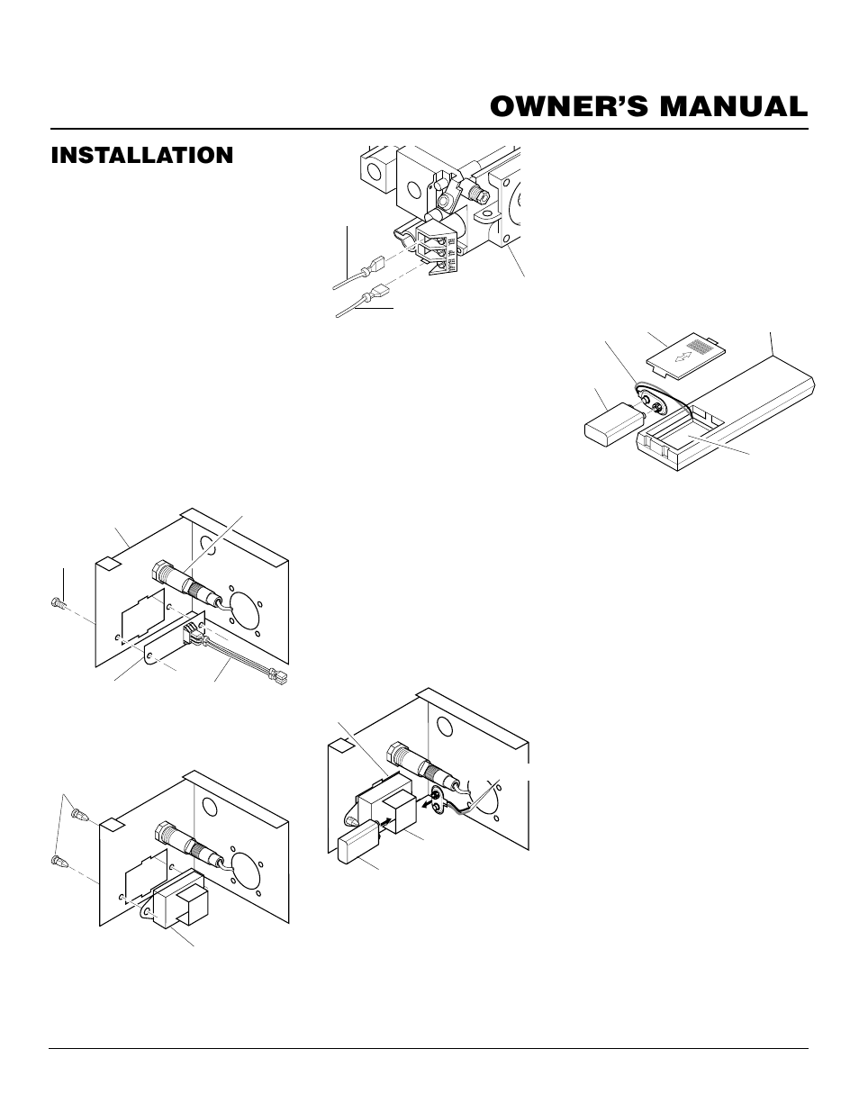 Owner’s manual, Installation, Continued | Desa LFP33NRA User Manual | Page 15 / 30
