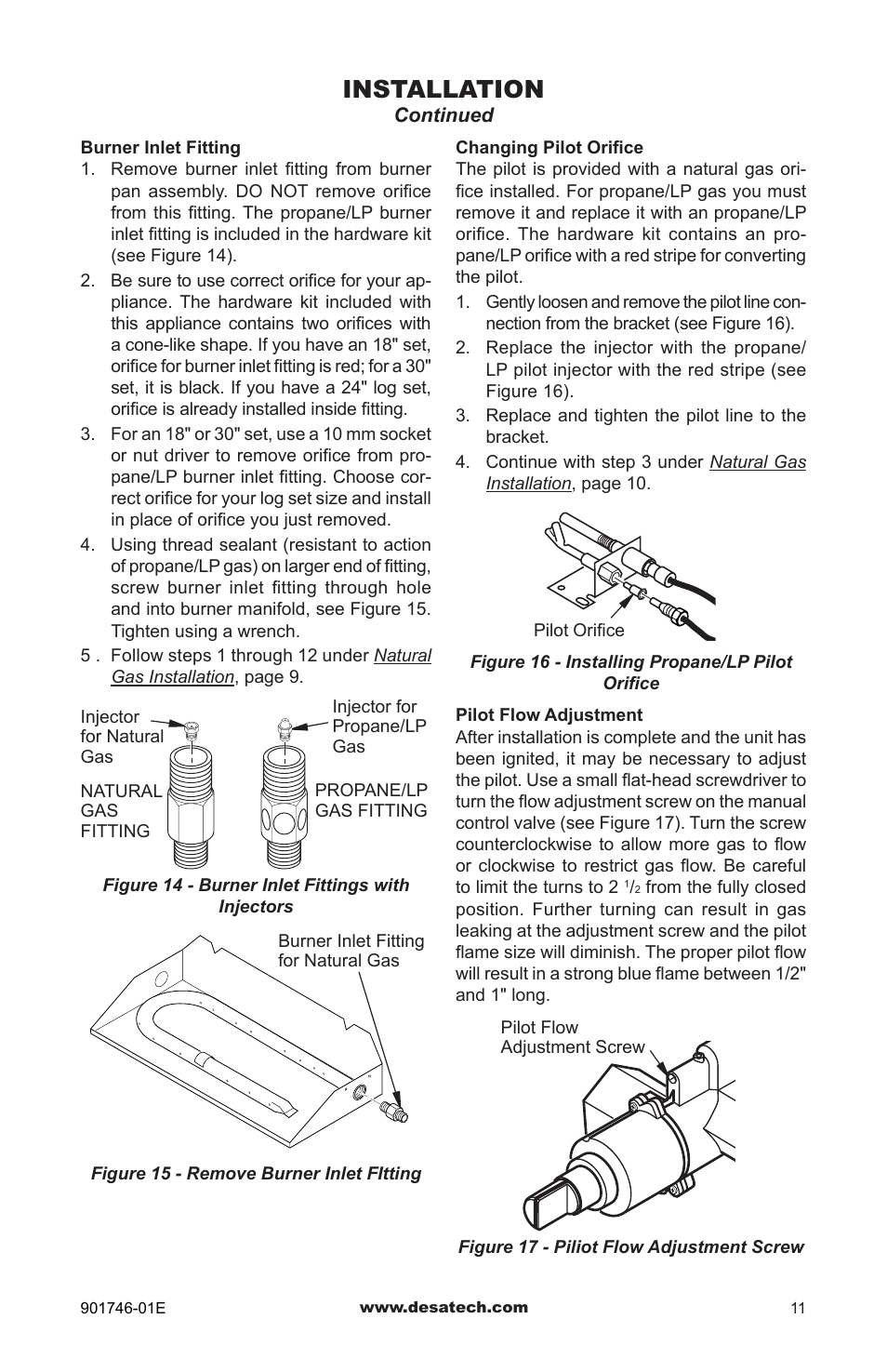 Installation | Desa BVDR18 User Manual | Page 11 / 28
