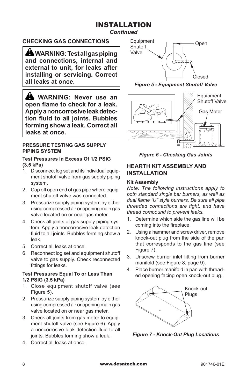 Installation | Desa BVDR18 User Manual | Page 8 / 28