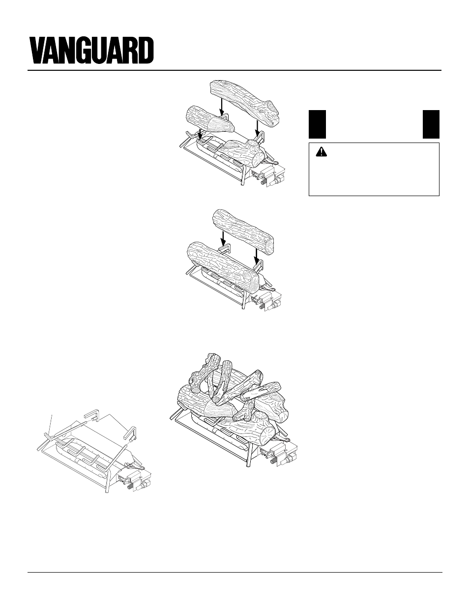 Vented gas logs, Installation, Operating appliance | Continued | Desa VVDA24R User Manual | Page 12 / 24