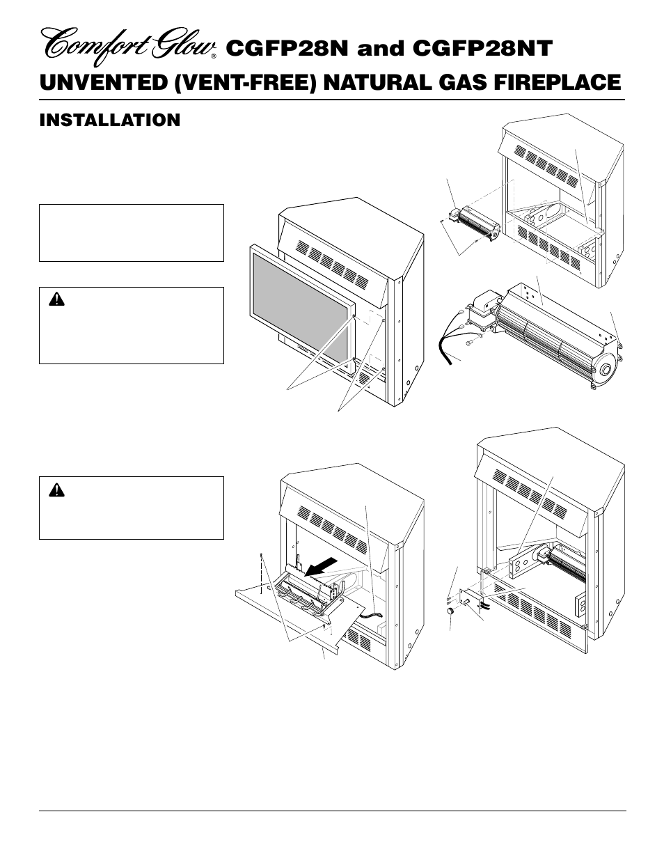 Installation, Continued | Desa CGFP28NT User Manual | Page 10 / 32