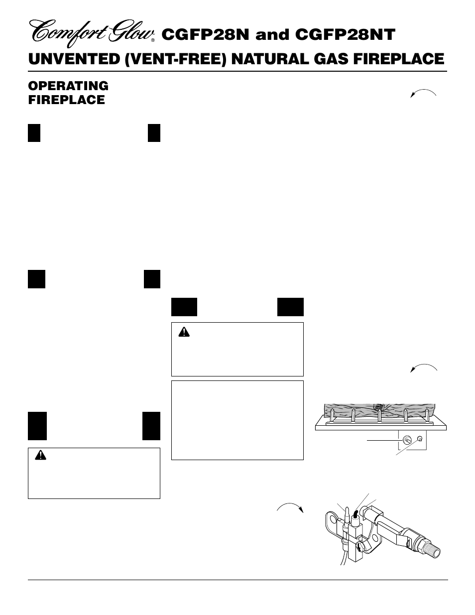 Operating fireplace, Continued | Desa CGFP28NT User Manual | Page 18 / 32