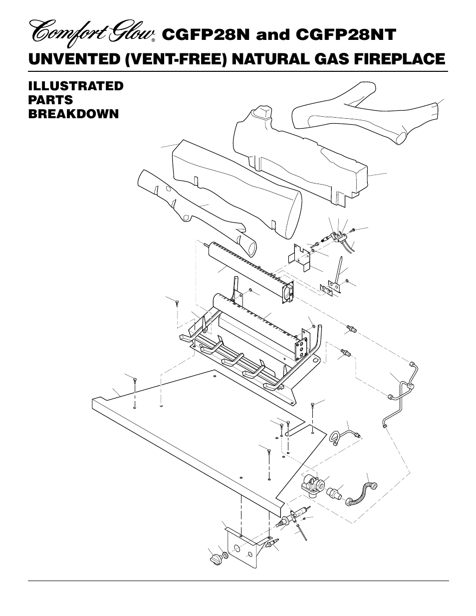 Illustrated parts breakdown | Desa CGFP28NT User Manual | Page 26 / 32