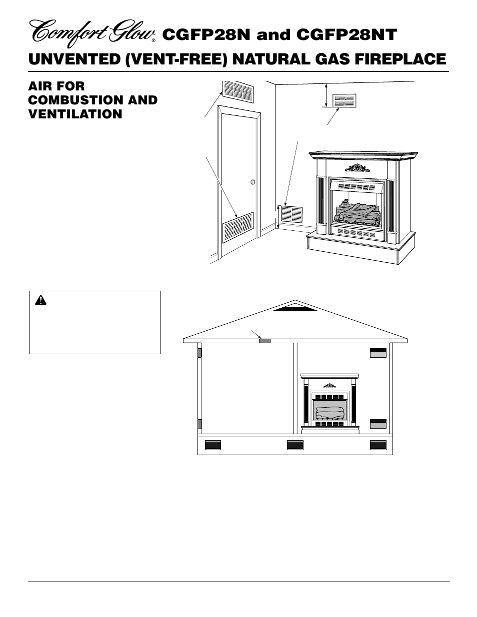 Air for combustion and ventilation, Continued | Desa CGFP28NT User Manual | Page 6 / 32