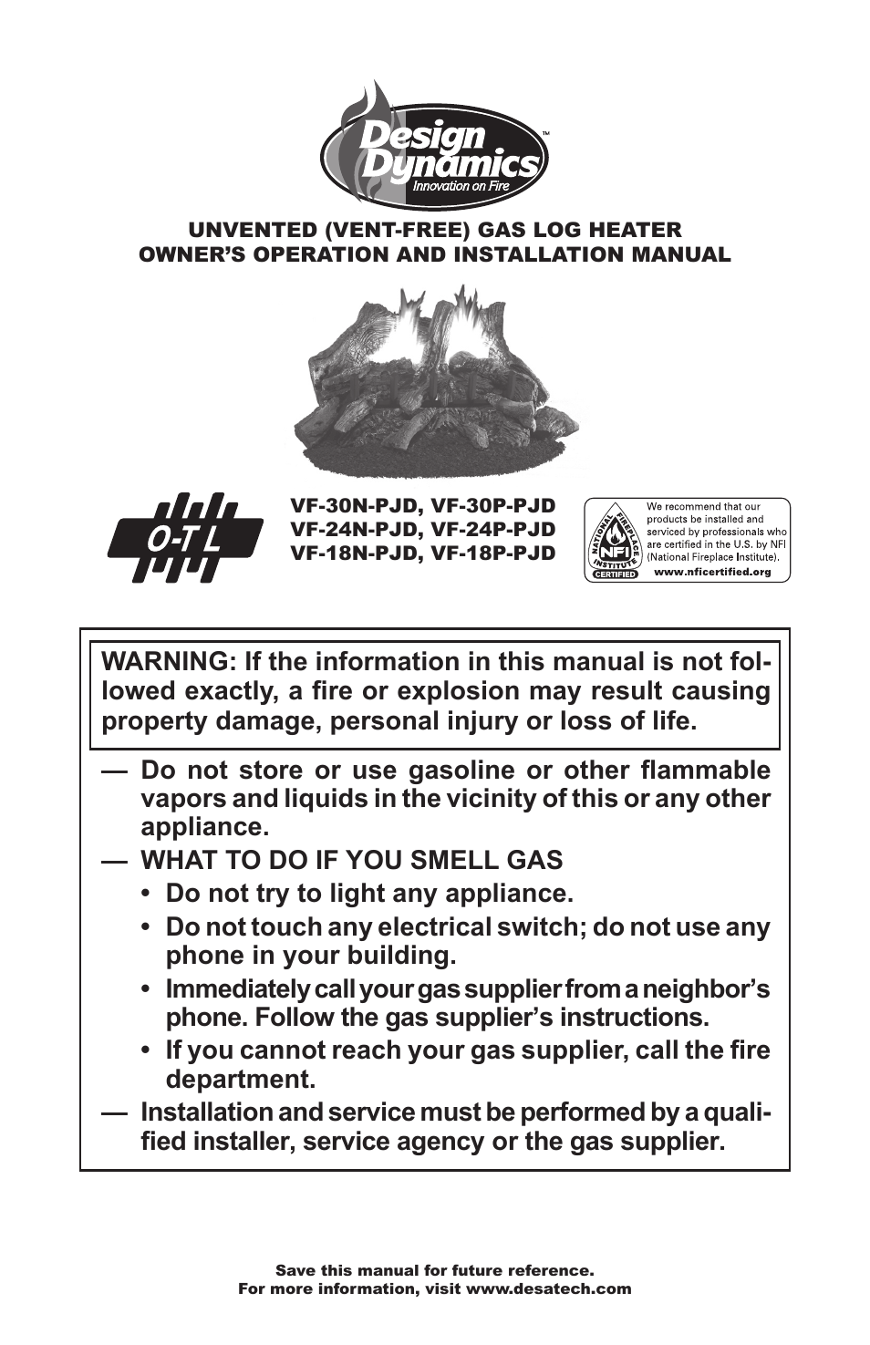 Desa VF-24P-PJD  EN User Manual | 32 pages