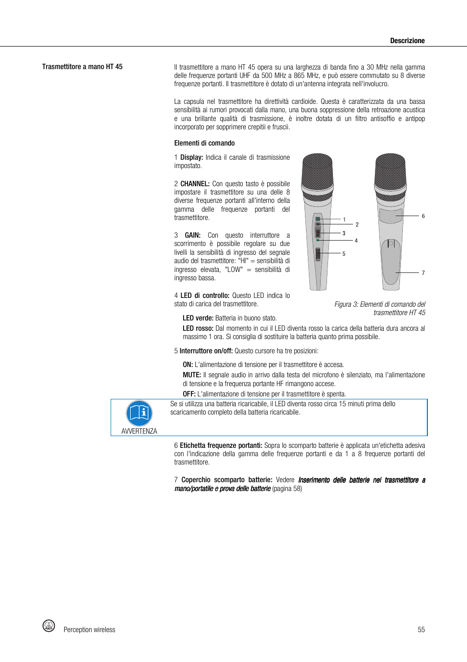 Akg Perception Wireless Presenter Set - Frequency A / 530 - 560MHz User Manual | Page 55 / 98