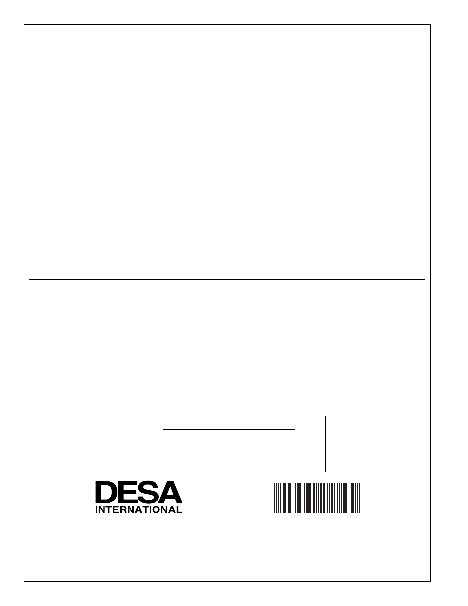 Warranty and repair service | Desa TC100RNG User Manual | Page 12 / 12