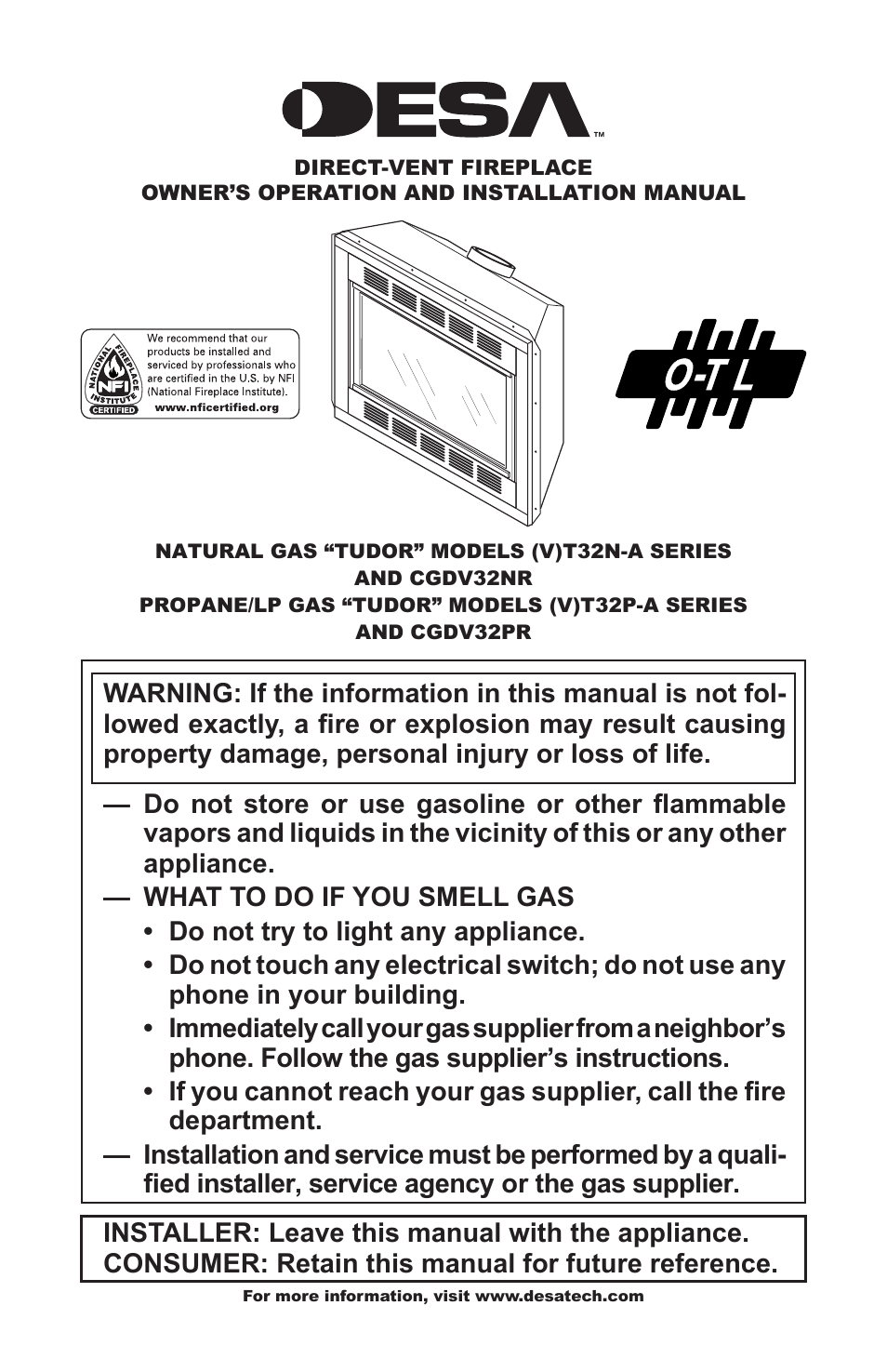 Desa T32N-a SERIES User Manual | 44 pages