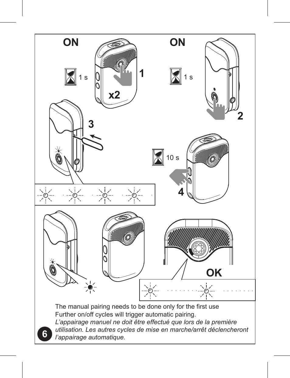 On 2 3 ok x2 4 | JOBY Wavo AIR 2-Person Digital Wireless Lavalier Microphone System (2.4 GHz) User Manual | Page 12 / 41