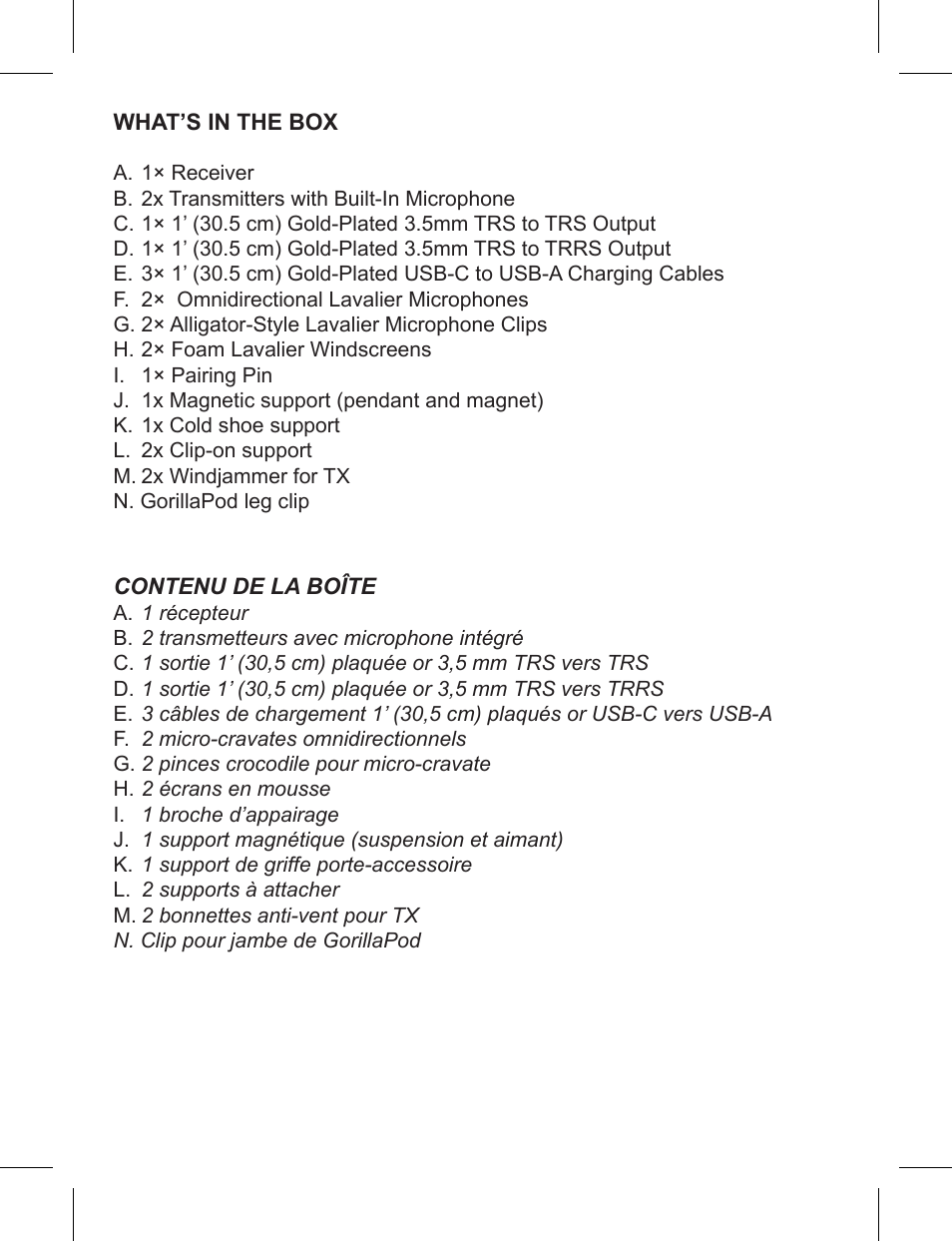 JOBY Wavo AIR 2-Person Digital Wireless Lavalier Microphone System (2.4 GHz) User Manual | Page 3 / 41