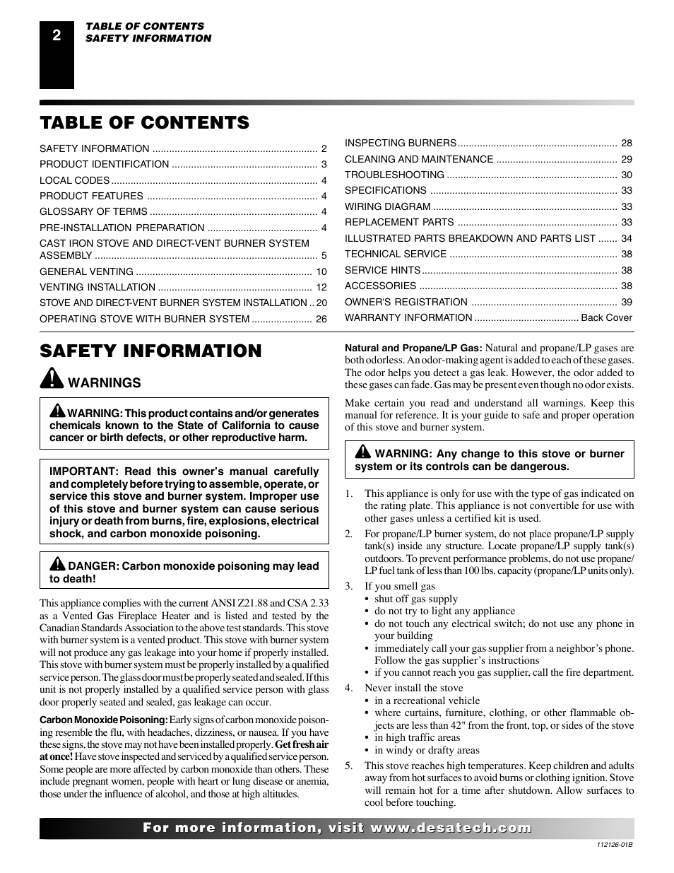 Desa AMITY SDVBND User Manual | Page 2 / 42