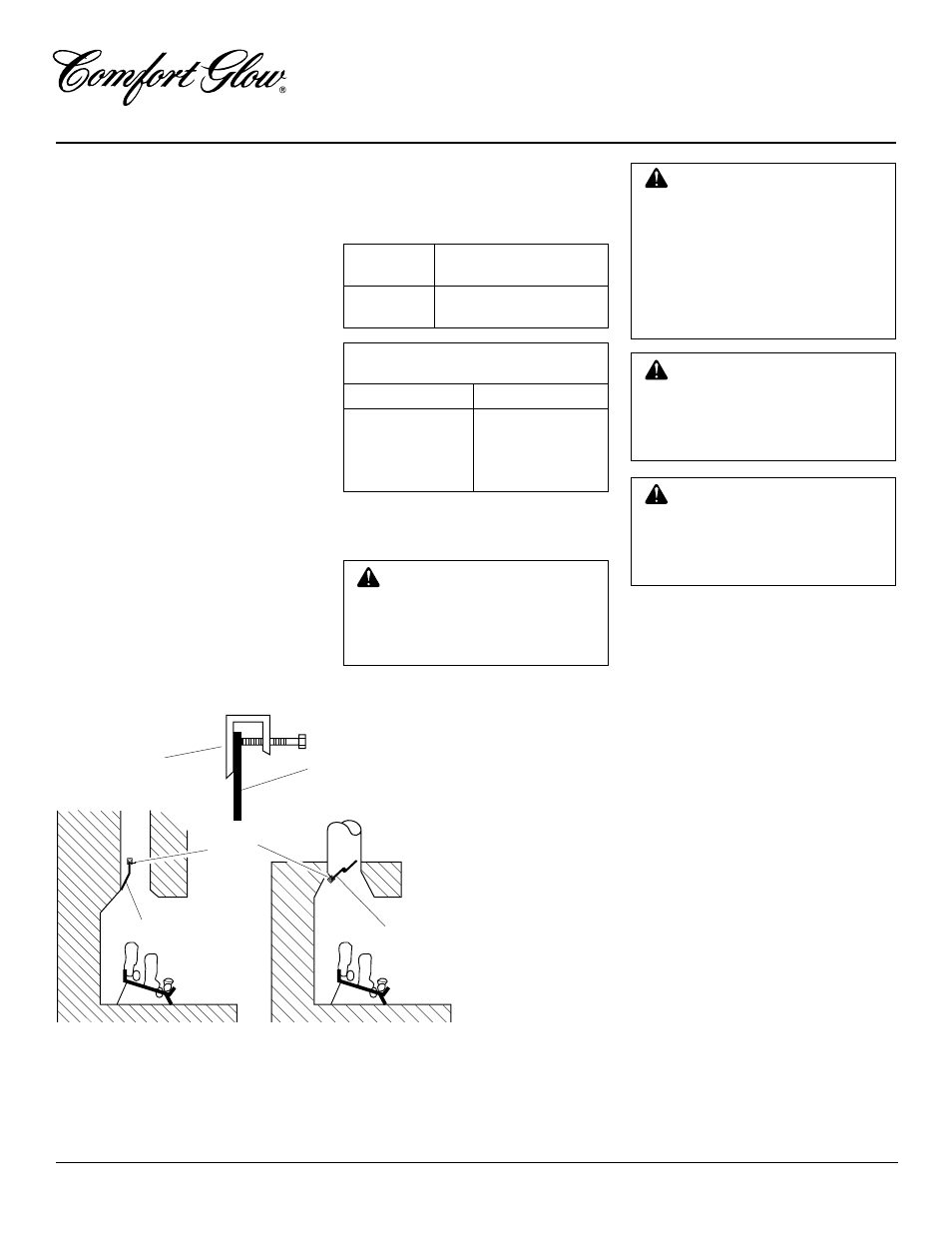 Unvented (vent-free) gas log heater, Installation, Continued | Desa CGG3630P User Manual | Page 10 / 30