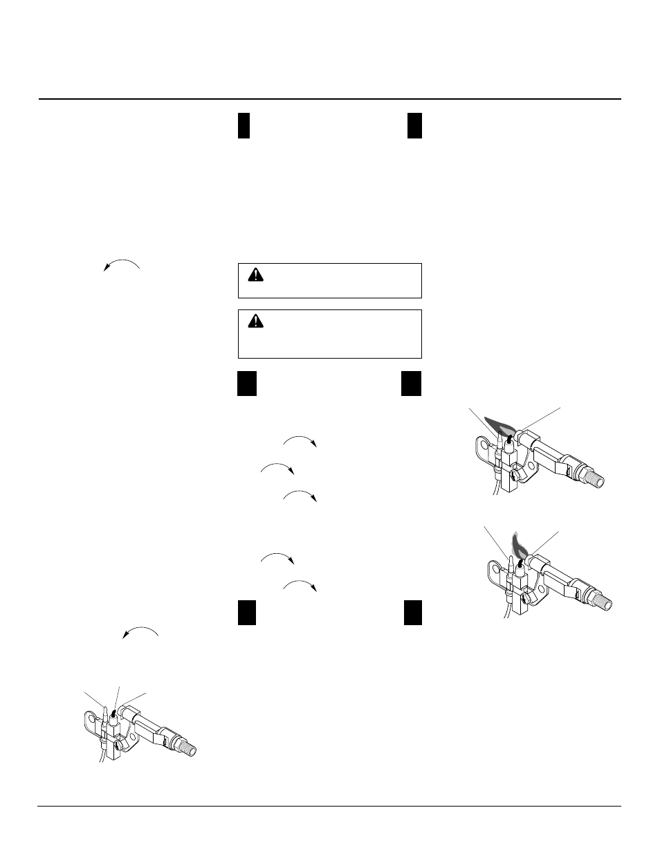 Owner’s manual, Operating heater, Inspecting burners | Continued | Desa CGG3630P User Manual | Page 17 / 30