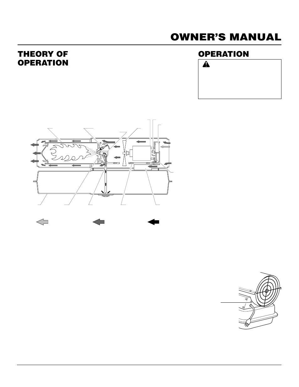 Owner’s manual, Theory of operation, Operation | Desa B200 User Manual | Page 5 / 16