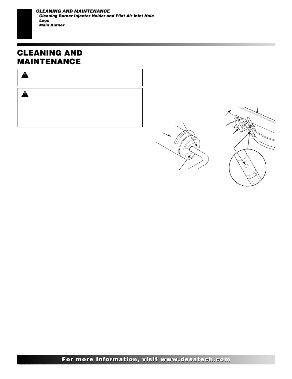 Cleaning and maintenance | Desa FLAME-MAX Golden User Manual | Page 24 / 48