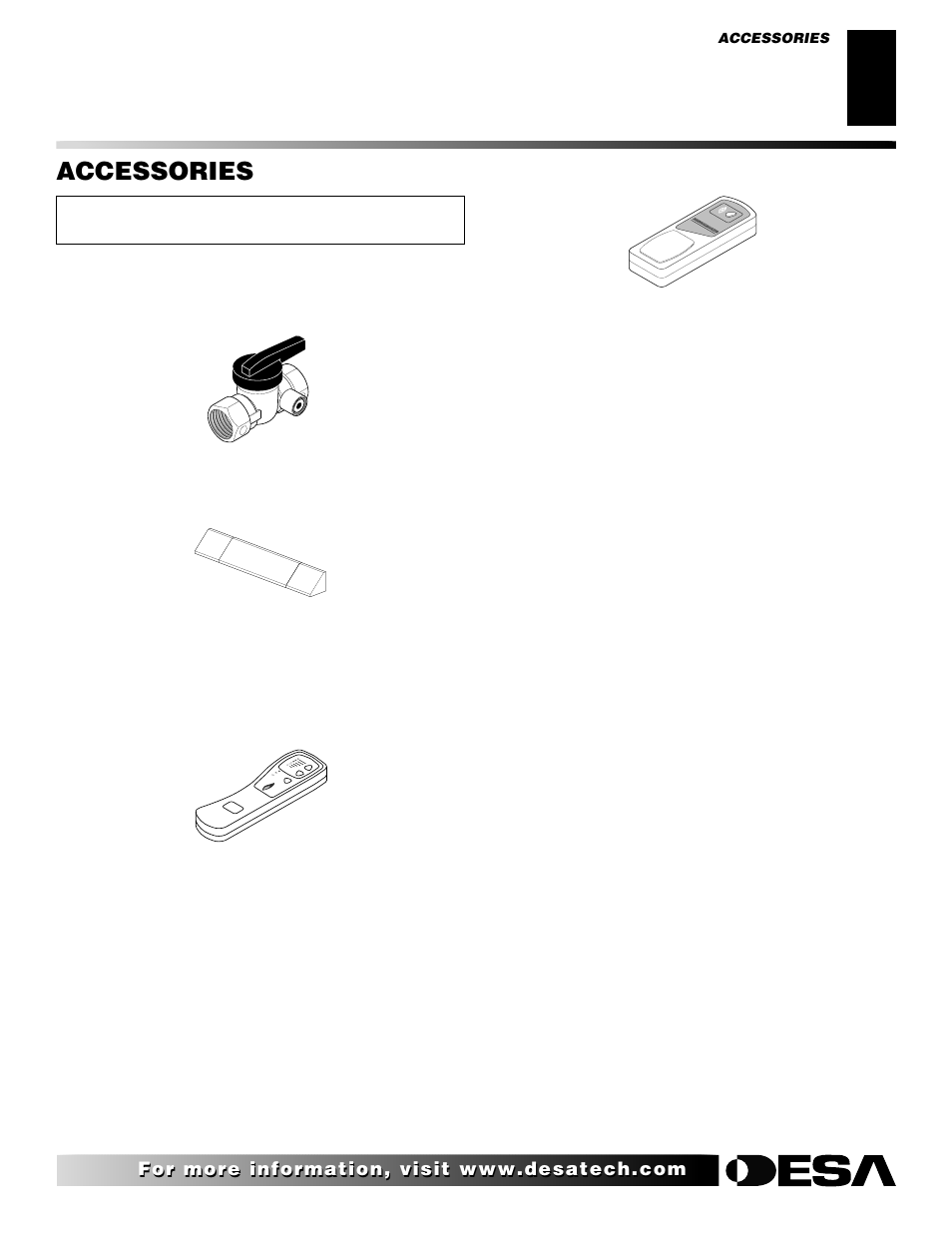 Accessories | Desa FLAME-MAX Golden User Manual | Page 31 / 48