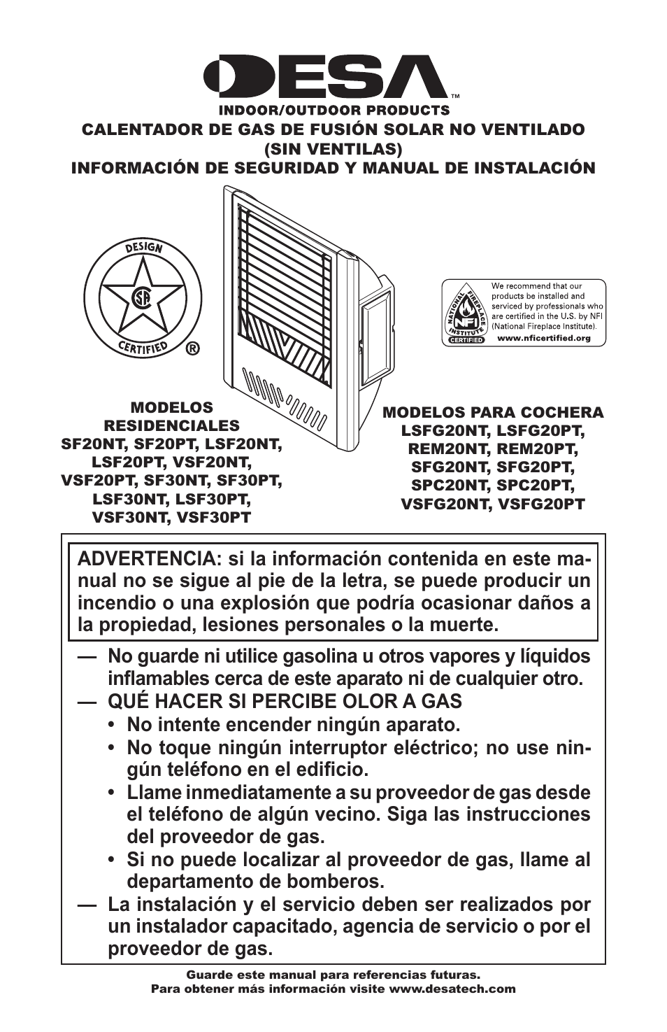 Desa VSF30NT User Manual | Page 25 / 48