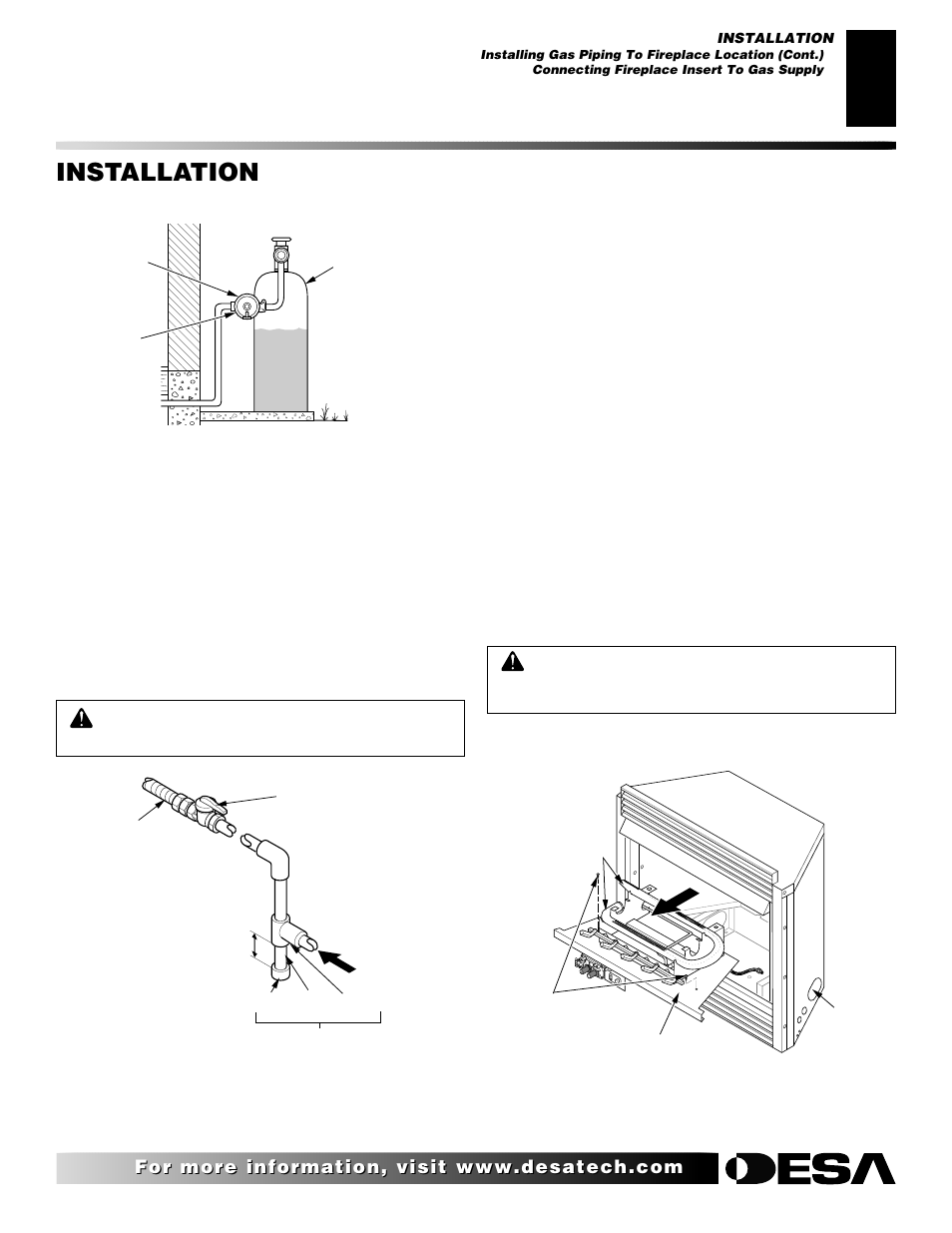 Installation, Continued | Desa VI33NR VI33PR User Manual | Page 11 / 34