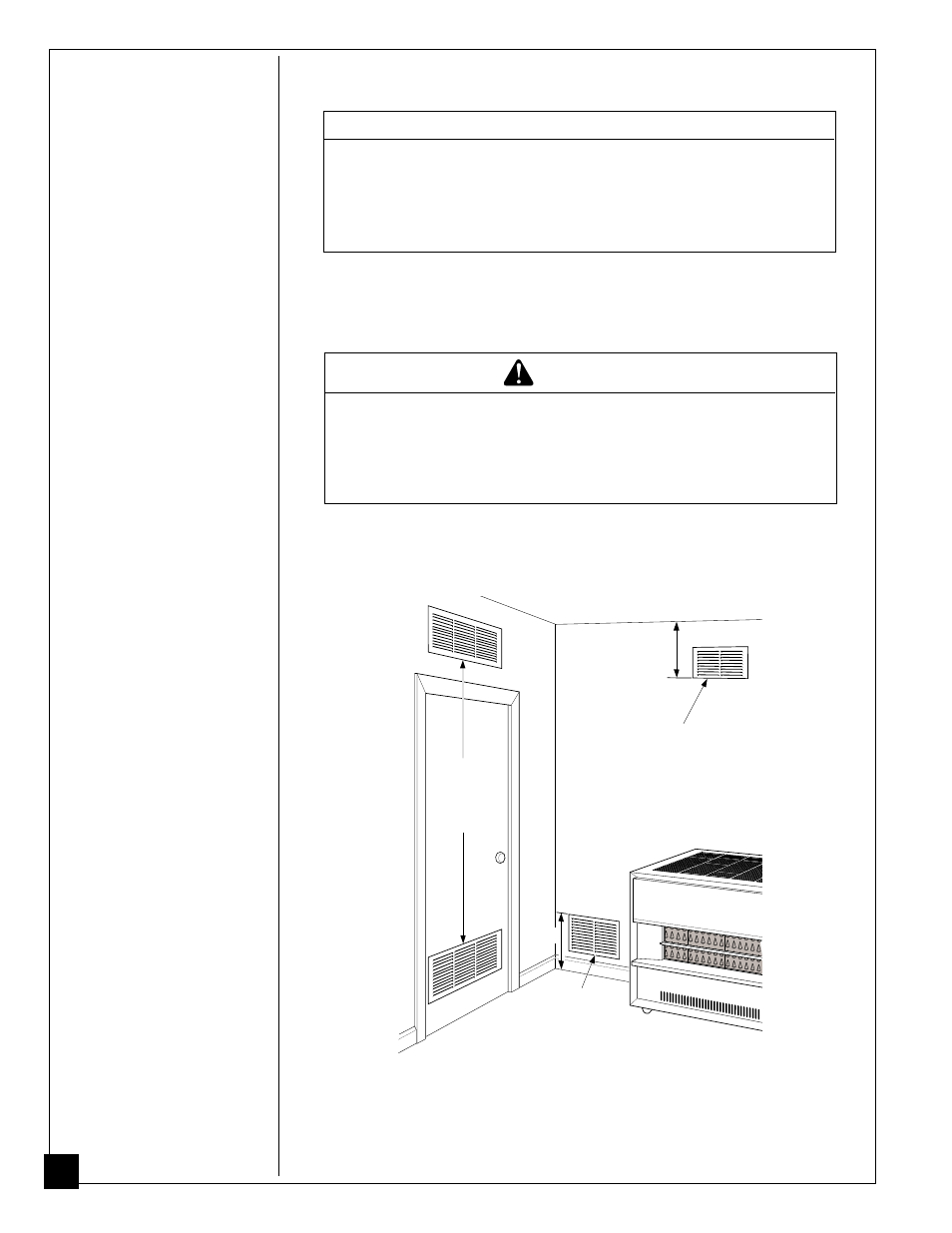 Air for combustion and ventilation, Notice, Warning | Desa CGR50NA User Manual | Page 20 / 44