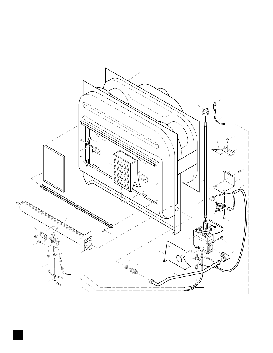 Illustrated parts list burner assembly | Desa CGR50NA User Manual | Page 40 / 44