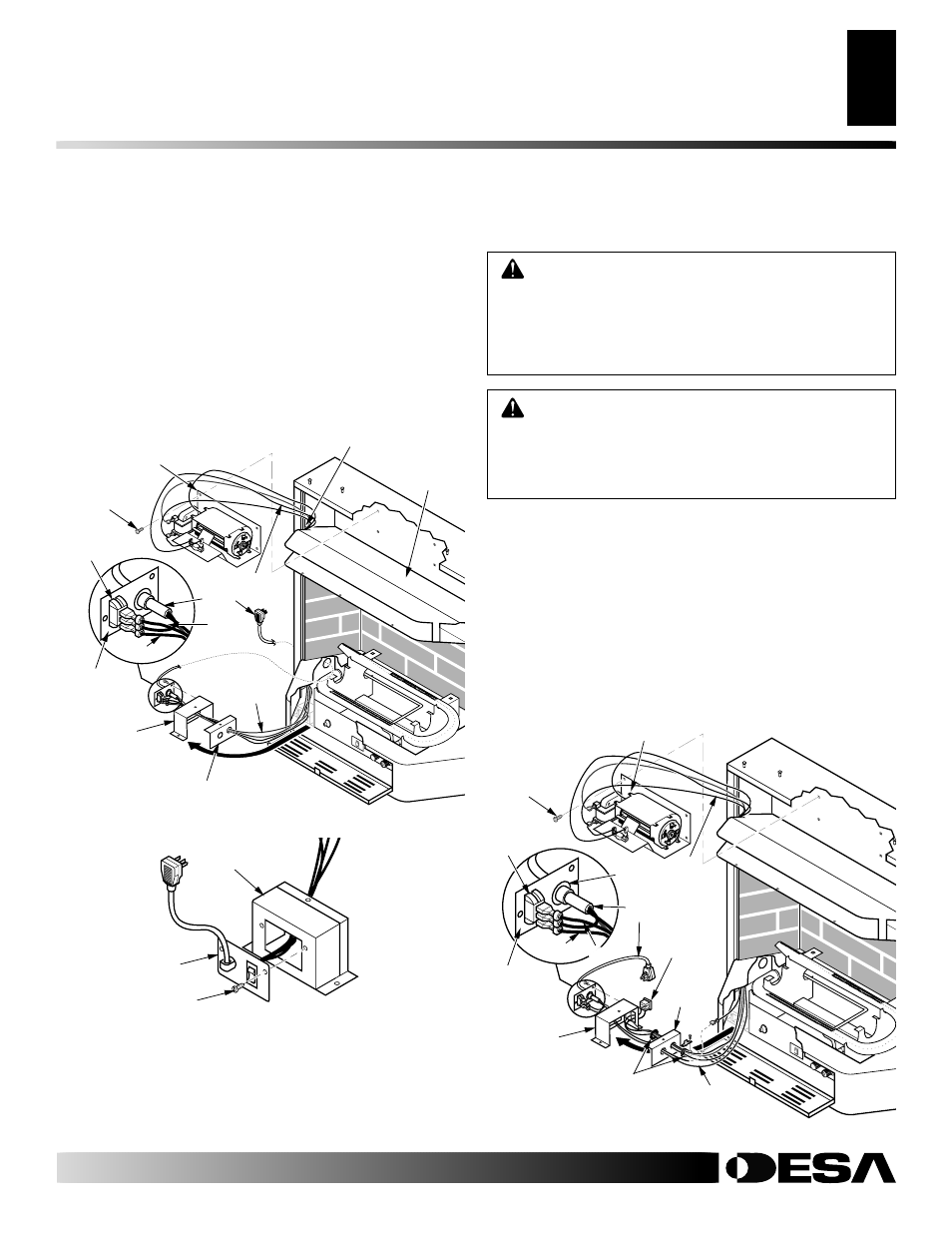 Installation, Continued | Desa CF26NR User Manual | Page 11 / 32