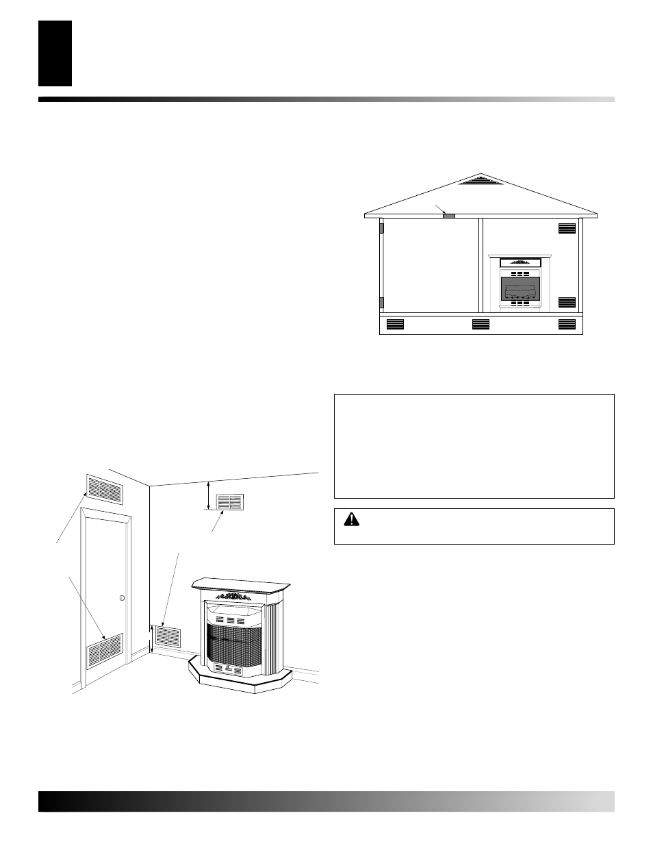 Air for combustion and ventilation, Installation, Continued | Ventilation air, Check gas type, Ventilation air from inside building, Ventilation air from outdoors | Desa CF26NR User Manual | Page 6 / 32
