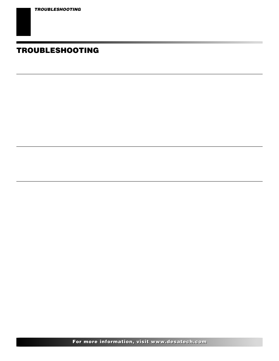 Troubleshooting, Continued | Desa VVDA24M User Manual | Page 12 / 28