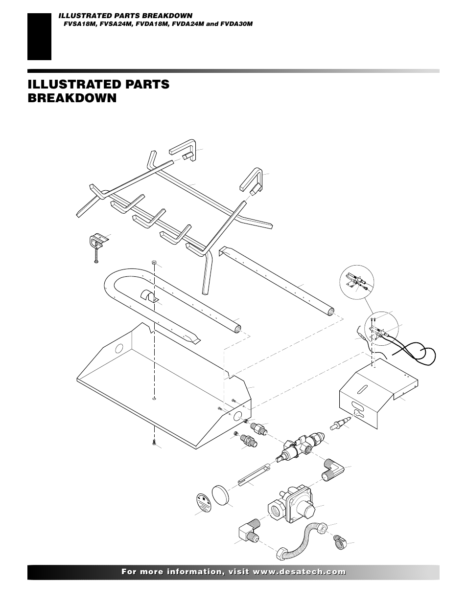 Illustrated parts breakdown | Desa VVDA24M User Manual | Page 18 / 28