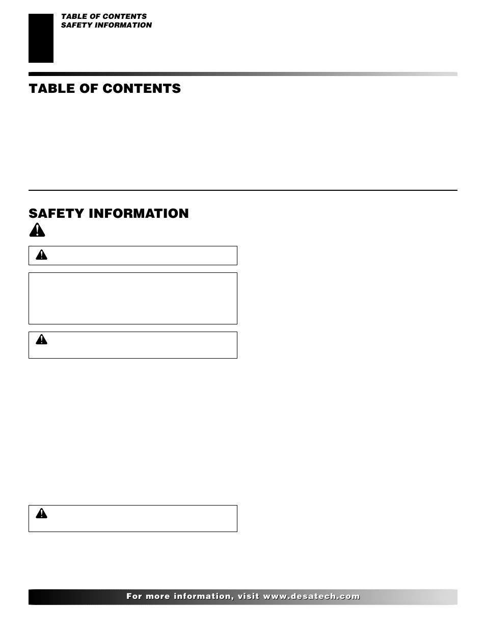 Desa VVDA24M User Manual | Page 2 / 28