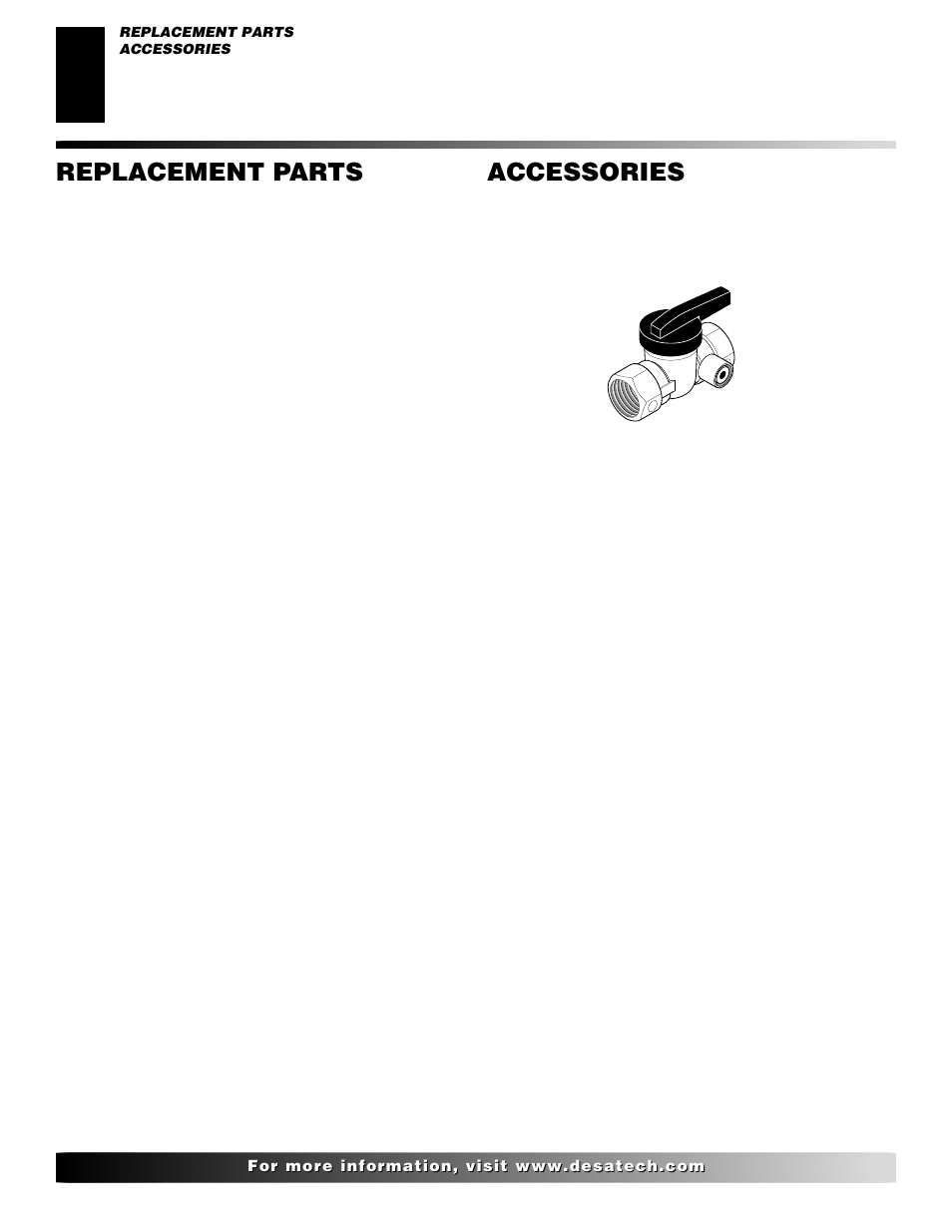 Replacement parts, Accessories | Desa VVDA24M User Manual | Page 26 / 28