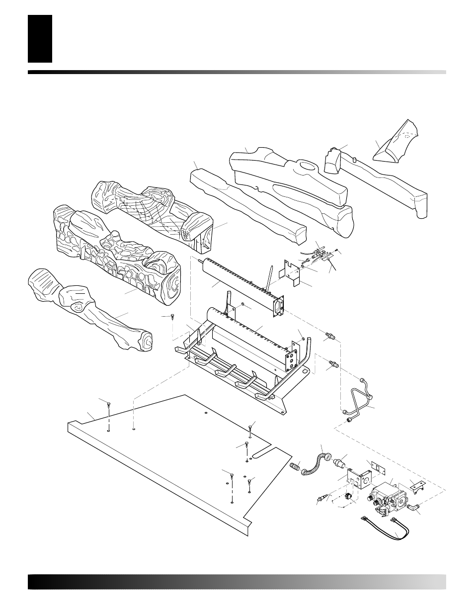 Illustrated parts breakdown | Desa EFS33NR  EU User Manual | Page 24 / 34