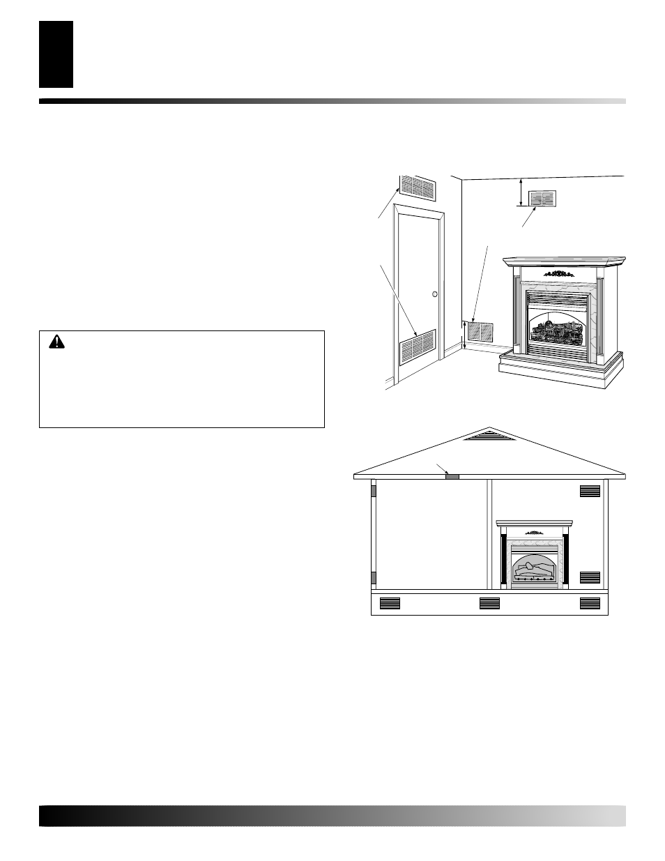 Air for combustion and ventilation, Continued, Ventilation air | Desa EFS33NR  EU User Manual | Page 6 / 34