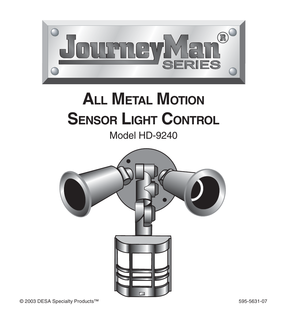 Desa JOURNEYMAN HD-9240 User Manual | 42 pages