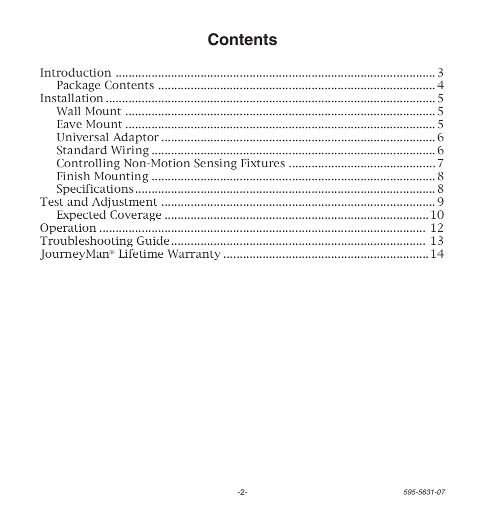 Desa JOURNEYMAN HD-9240 User Manual | Page 2 / 42