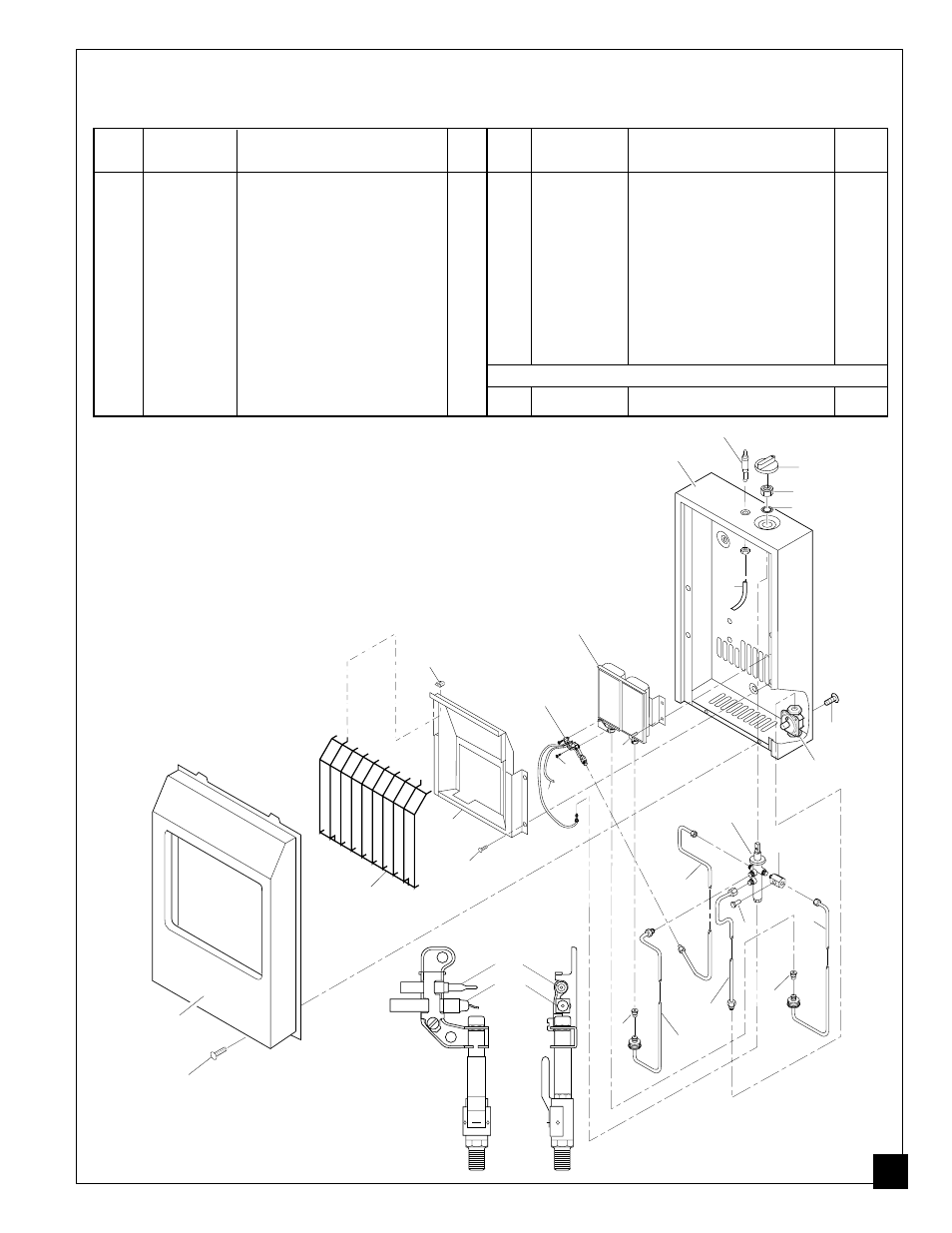 Illustrated parts breakdown, Parts list, Model vp11a | Desa VP5B User Manual | Page 27 / 28