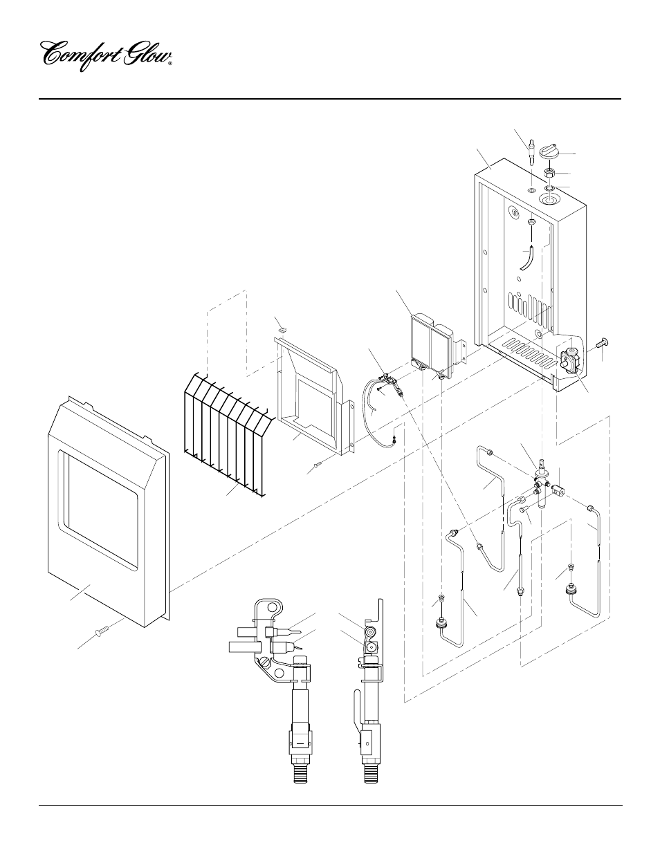 Gas residential heaters, Illustrated parts breakdown cgp10r cgp10rl | Desa CGP10RL User Manual | Page 16 / 20