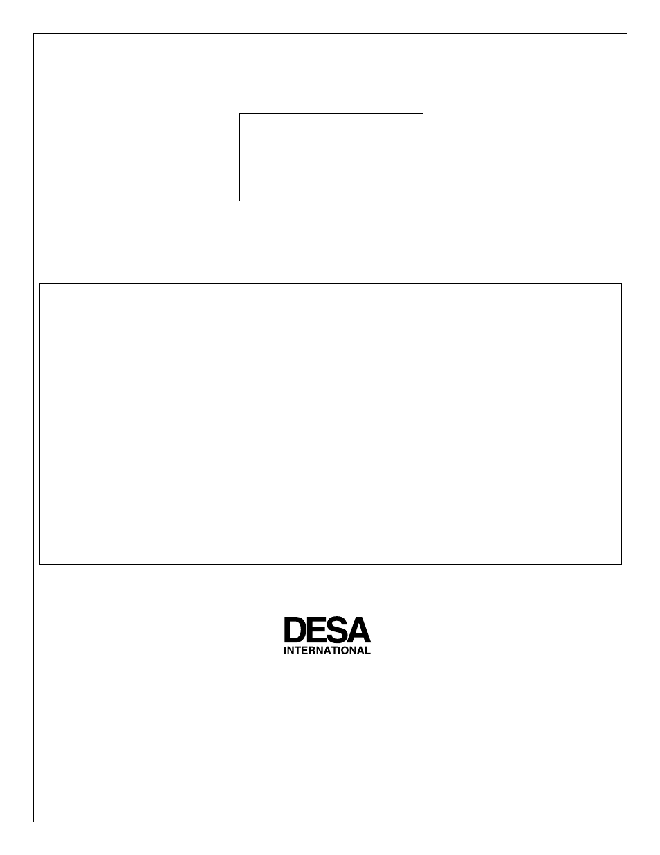 Warranty information | Desa CGP10RL User Manual | Page 20 / 20