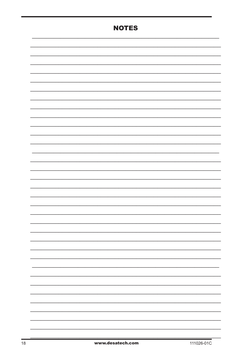Desa S36R User Manual | Page 18 / 20