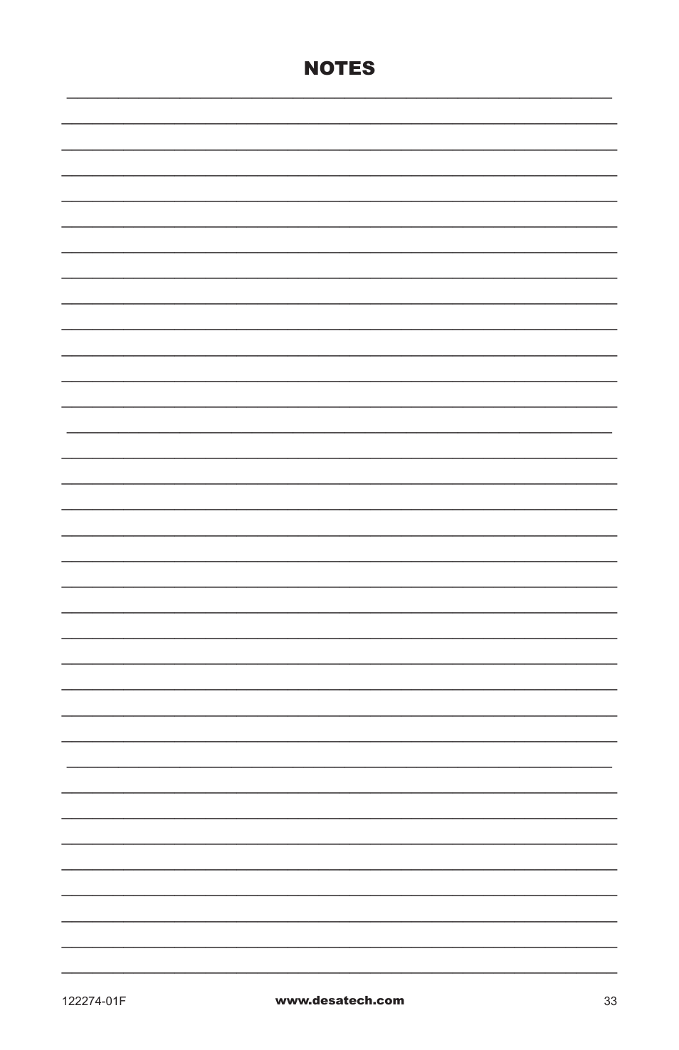 Desa VCM-50U User Manual | Page 33 / 36